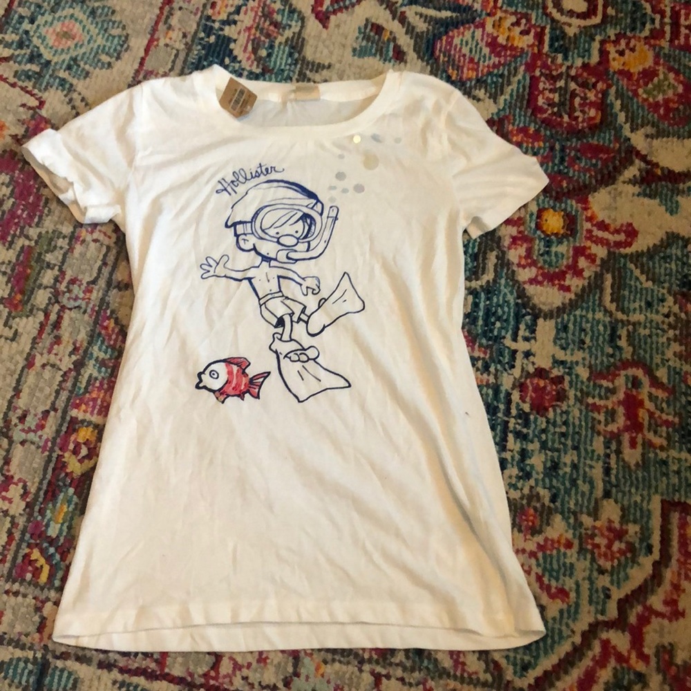 Vintage hollister tee shirt sparkle snorkel beach